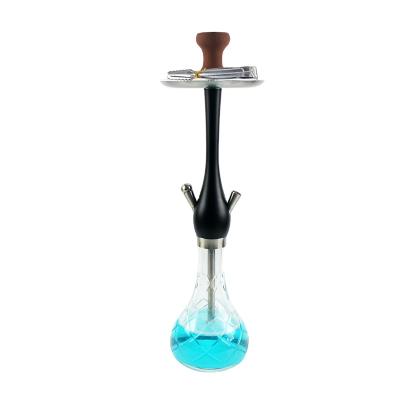 China Factory Blast Wood Hookah Shisha Pot Glass Bar Material Shisha Tool China Manufacturer Full Shisha Smoking Wood for sale