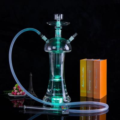 China Glass All Height 57CM Premium Gravity Glass Material Premium Transparent Glass Hookah With Led Light for sale