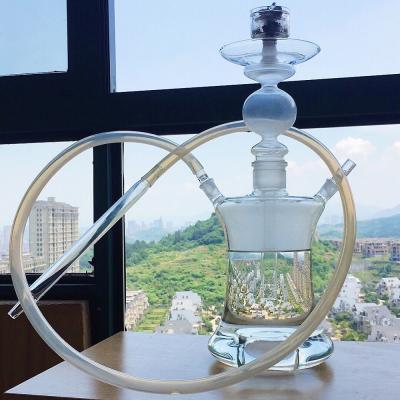 China MODEL A-F-030212 BIGFHOOKAH 2 Wholesale Glass Hose Glass Hookah for sale