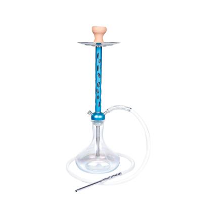 China Aluminum Alloy Design Luxury Hollow-carved Shisha Portable Hookah With Speaker for sale