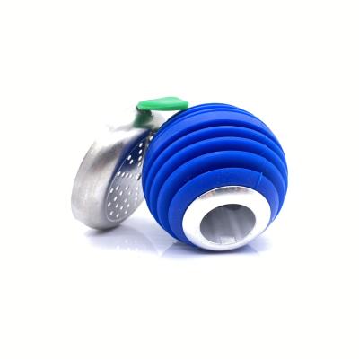 China New Design Durable Stainless Steel Shisha Pot Metal Hookah Rolls Orange Silicone Hookah Bowl for sale