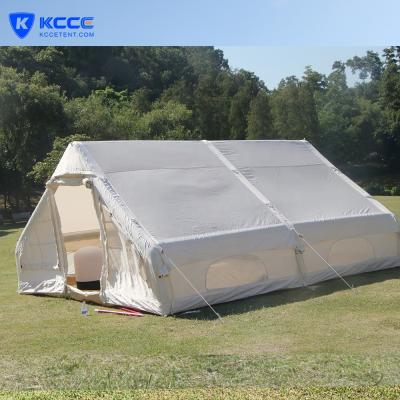 China KCCE 4-6 Person Air Tent Luxury Camping Party Tent 50+ Person Air Folding Diagonal Tying Type UV Inflatable Tent for sale