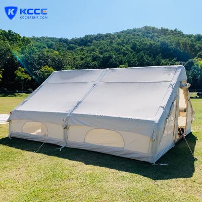 China Diagonal Tethering Type - Luxury 2 Room Air Frame Inflatable Tent Family Camping Air Tent UV Protection Tent for sale