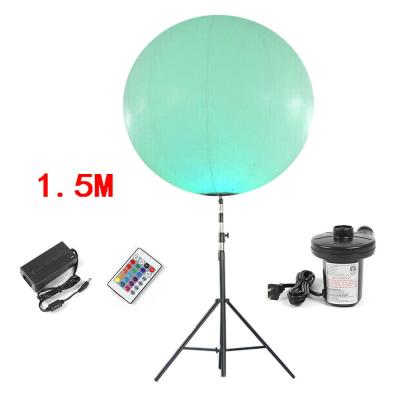 China Decoration 1 Meter Inflatable Stand Tripod Balloon With Led Lighting for sale