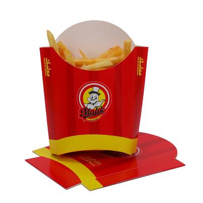 China Biodegradable Biodegradable Custom Design Factory Price Food Grade Printed Paper French Fries Packaging Box For Wholesale for sale