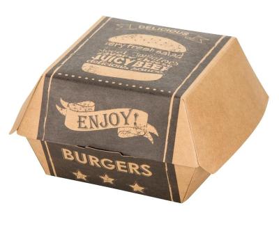 China Disposable Custom Mcdonald Sizes Food Grade Hamburger Box Wrapping Paper Hamburger Lunch Box for sale