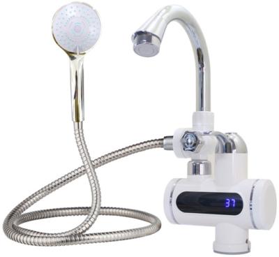 China No Turnout 220V 3300W Electric Instant Shower Heater Hot Water Faucet Heater Faucet With Shower For Bathroom for sale