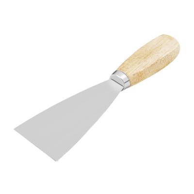 China Premium Metal Knife Scrapers High Quality Flexible and Durable Stainless Steel Wooden Handle Stiff Putty Blade Stainless Steel Putty Knife for sale