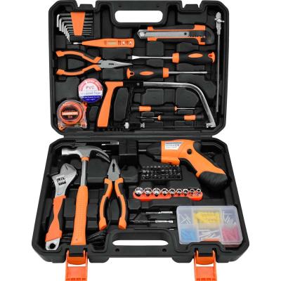 China Portable household maintenance electric tool kit 100 pcs kit de herramientas for sale