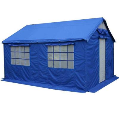 China Multi-Specifications Disaster Relief Water Proof Emergency Tent Cotton Outdoor Construction Site Canvas Tents for sale