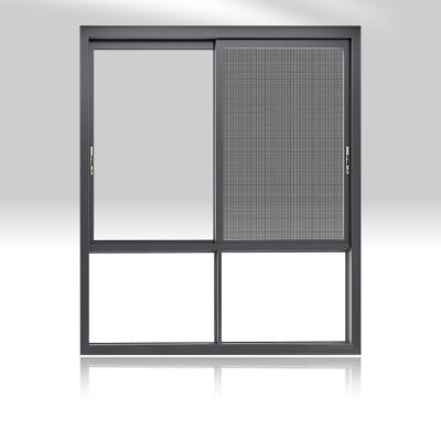 China Sliding ZEKIN Factory Price High Security Sliding Glass Windows Scratch Resistance Anti-Theft Windows for sale