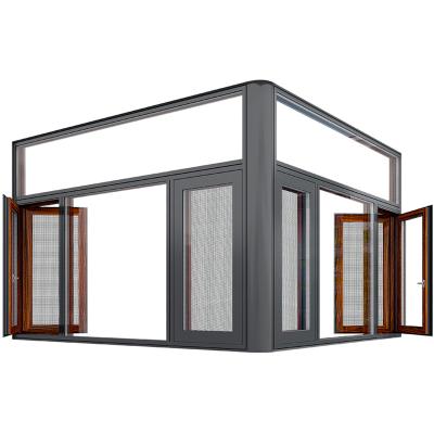 China Magnetic Screen ZEKIN High Quality Noise And Casement Concise And Beautiful Heat Insulation Windows Casement Windows for sale