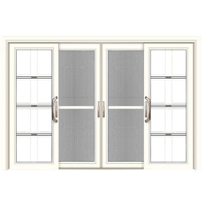 China ZEKIN Double Tempered Glass Sliding Door Three Way Waterproof Hot Selling Aluminum Sliding Door for sale