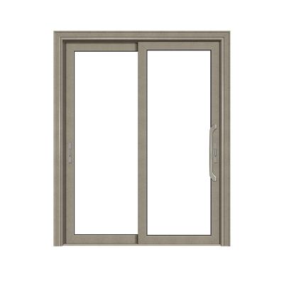 China Factory price ZEKIN sliding door Anti-impact waterproof high-end aluminum tempered glass double sliding door for sale