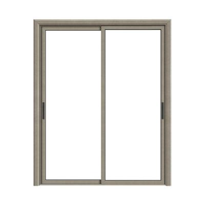 China ZEKIN Double Villa Aluminum Waterproof Glass Sliding Door Residential Exterior Insulated Glass Sliding Door for sale