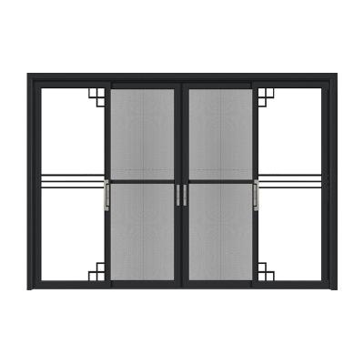 China ZEKIN XM118 Sliding Glass Door Double Tempered Glass Sliding Door Waterproof Hot Silent Noise Cancellation Glass Sliding Door for sale