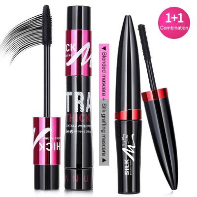 China Eyelash Silk Volume Mascara 4D Fiber Curling Lengthening Black Eye Lash Extension Long Lasting Makeup Curling Water Resistant Cosmetics for sale