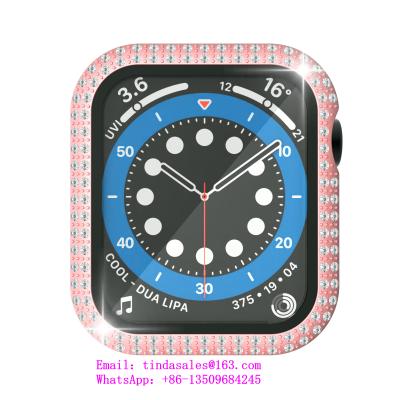 China Fanshion Watch Case 38/40/42/44mm PC Diamond Case Cover Apple Watch Series 6 Apple Watch Series 6 Pantall Compatible Pantall for sale