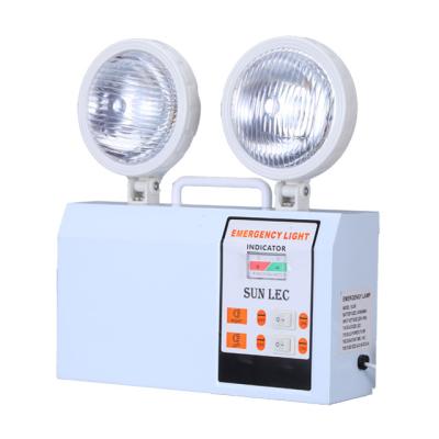 China Cold Rolled Steel Sheet Led Newest Rechargeable Twin Lamp Spot Emergency Light for sale