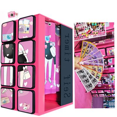 China Self-service Photo With Printer 2021 Korean Self Picture Booth Instant Printing Machine Photobooth Props/Photobooth Backdrop/Photobooth Machine for sale