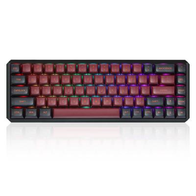 China Anti-ghosting Motospeed K5 Mechanical Gaming Keyboard 68keys RGB Wireless Backlight Hot Swap PBT Keytop for sale