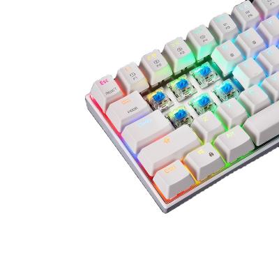 China Anti-ghosting Motospeed CK61 Mechanical Gaming Keyboard Wired 61keys RGB Backlight Swap Version for sale