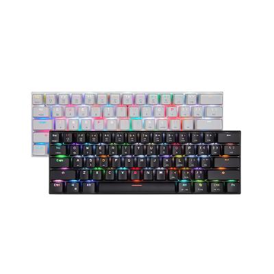 China Anti-ghosting Motospeed CK61 61 Keys Wired Mechanical Keyboard ABS Keycaps Switch For Desktop Russian Hebrew for sale