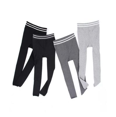 China High Quality Breathable Solid Color Fleece Heavy Gaiters Women Running Pantyhose Winter Women for sale