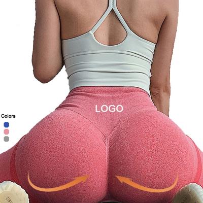 China Women Fitness Gaiters Sport Trimming Resistance Waist Top Elastic Seamless Lift Up Yoga Pants Tights Gym Workout Squat Proof Running Sportswear for sale