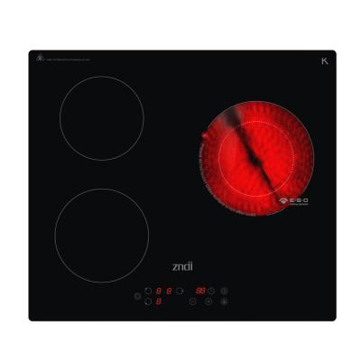 China Household Made In China 220V Three Head Oven Recessed Induction Cooker 2 + German EGO Electric Ceramic Oven for sale