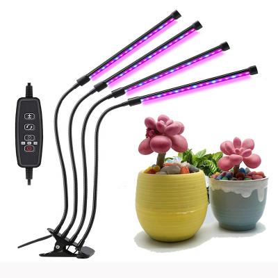 China Indoor Seedling Aluminum Plant Greenhouse Color Changing DC5V 27W LED Grow Light With Clip for sale