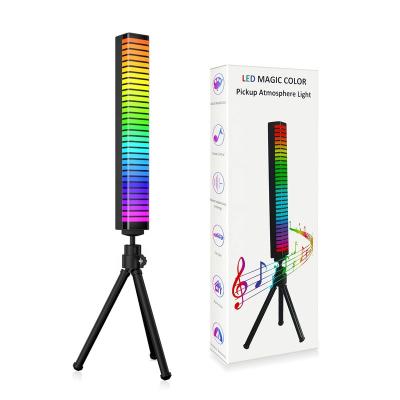 China Modern RGB LED Sound Control Light App Control Pickup Voice Sound Activated Music Ambient Lights Rhythm Light Color Lamp Ambient Bar for sale