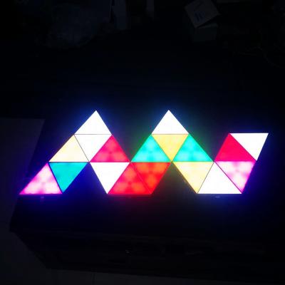 China Modern LED Motion Sensor Touch Triangle Wireless Night Light for Bedroom Decoration for sale