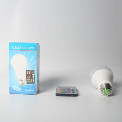 China Hot Sale 120V 5W E27 RGB 5050 SMD LED Christmas Decorative Party Hotel Light Bulb With Remote Control for sale