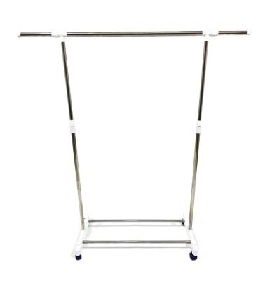 China CLASSIC MR-6041B Stainless Steel Multi Functional Adjustable Single Pole Coat Stands Garment Cloth Rack for sale