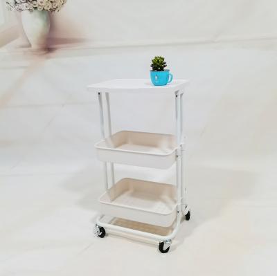 China Bolt Inserting Type YHN-8473-3 Kitchen Trolley Cart Three Layers With Wheels for sale