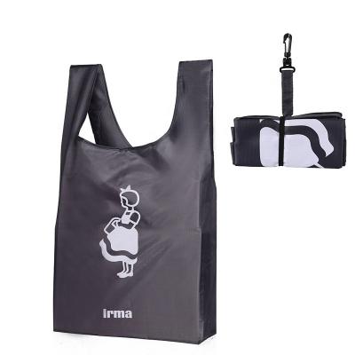 China Wholesale Eco Friendly Reusable Eco Friendly RPET Polyester 100% Recycled Foldable Shopping Bag for sale