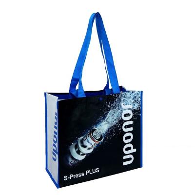 China Wholesale Germany Market Quality Button Closure RPET Eco Friendly Foldable 100% Recycled Eco Friendly Bag for sale