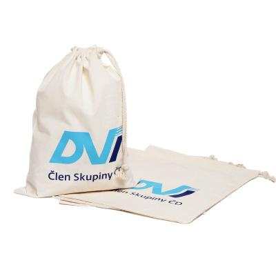 China Wholesale Cheap Small Size Eco-friendly Printed 100% Cotton Drawstring Bag for sale