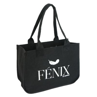 China Eco - Friendly Wholesale Customized Logo Printing Foldable Felt Bag With Handle for sale