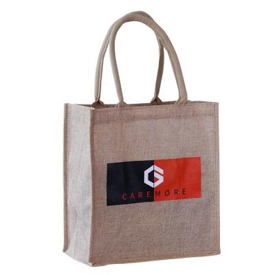 China Customized Printed Reusable Tote Bags Eco-Friendly Eco-friendly Fashion Beach Tote Grocery Jute Wholesale for sale