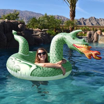 China Outdoor Swimming Pool PVC Dragon Floating Inflatable Boat For Outdoor Water Fun Beach Water Toy Ride-On for sale