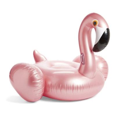 China Outdoor Water Fun Factory Wholesale Inflatable Flamingo Pool Float Summer Vacation Water Toys for sale