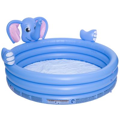 China Inflatable Bathing Pool Baby Elephant Water Entertainment Pool Float Swimming Island For Baby for sale