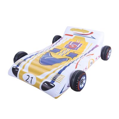 China Cool Design Inflatable Racing Car Outdoor Water Fun Float Toys Inflatable Pool Toys Floats for sale