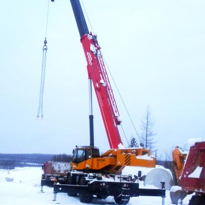 China TRUCK CRANE Src 750c Terrain Crane 75t Heavy Rough Telescopic Boom Truck Crane for sale