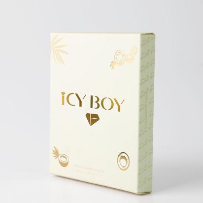 China Recyclable Custom Logo Print Mini Beige Eye Shadow Paper Packaging Box for sale