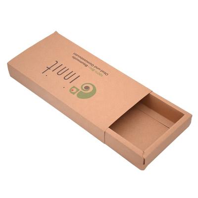 China Latest Recycled Materials Gift Slipping Cardboard Packaging Custom Logo Jewelery Earring Paper Drawer Box for sale