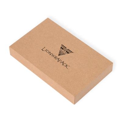 China High Quality Recyclable Brown Kraft Paper Cardboard Top And Bottom Box Luxury Clothes Packaging Two Pieces Box for sale