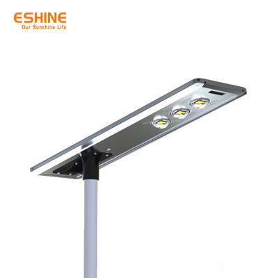 China Solar Panel Charging Solar Street Lights CCTV Camera And In One Solar Street Lights 2 Options All Black Bright White for sale